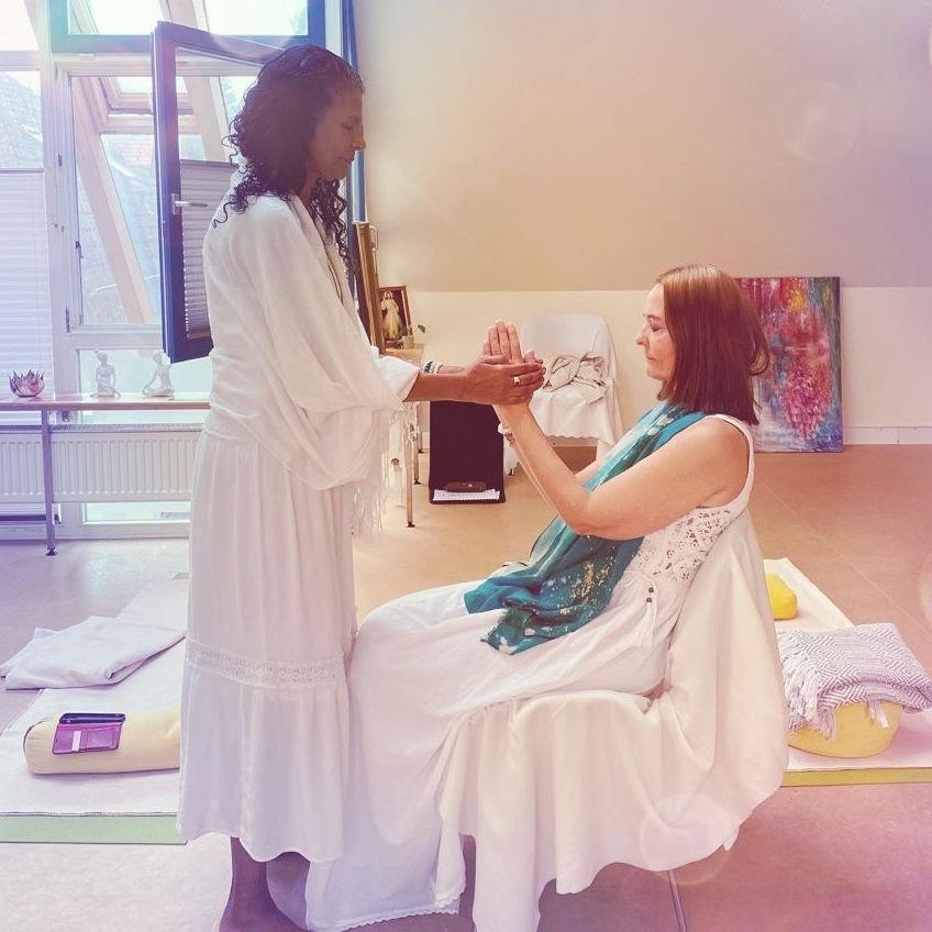 Hände beim Blessing